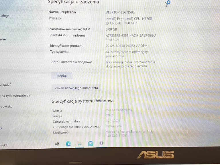 LAPTOP ASUS F751S + ZASILACZ