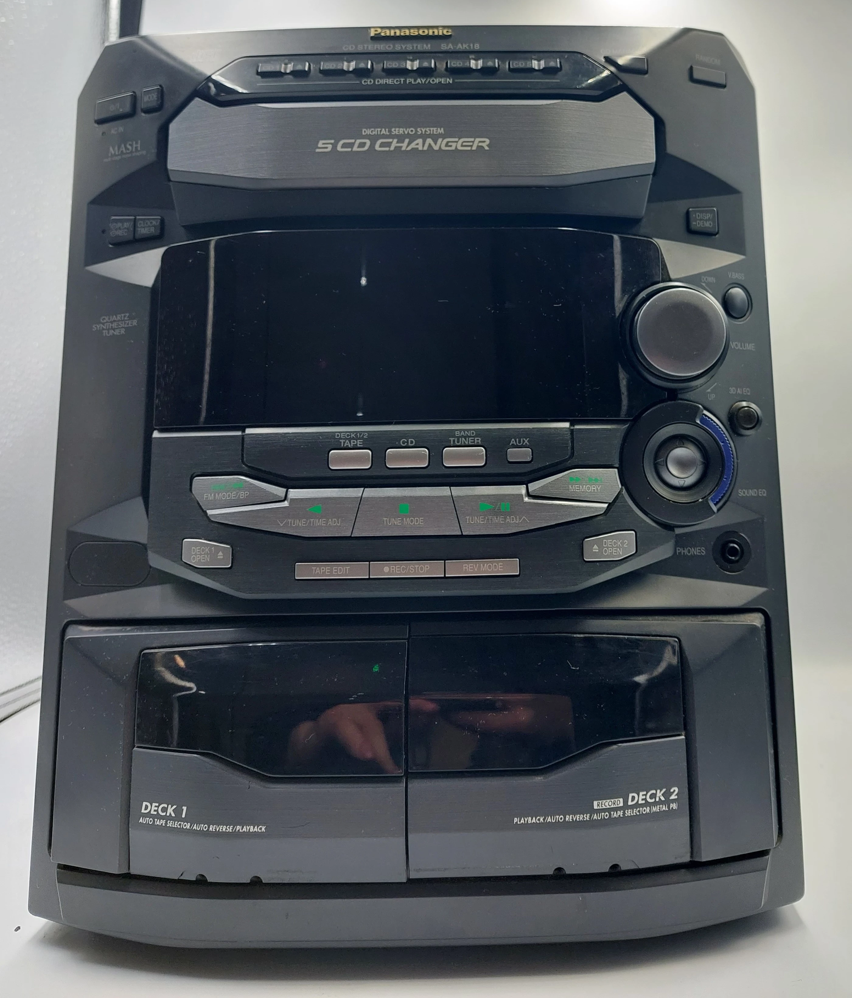 MINIWIEŻA STEREO PANASONIC SA-AK18 Z GŁOŚNIKAMI | Wieże stereo ...