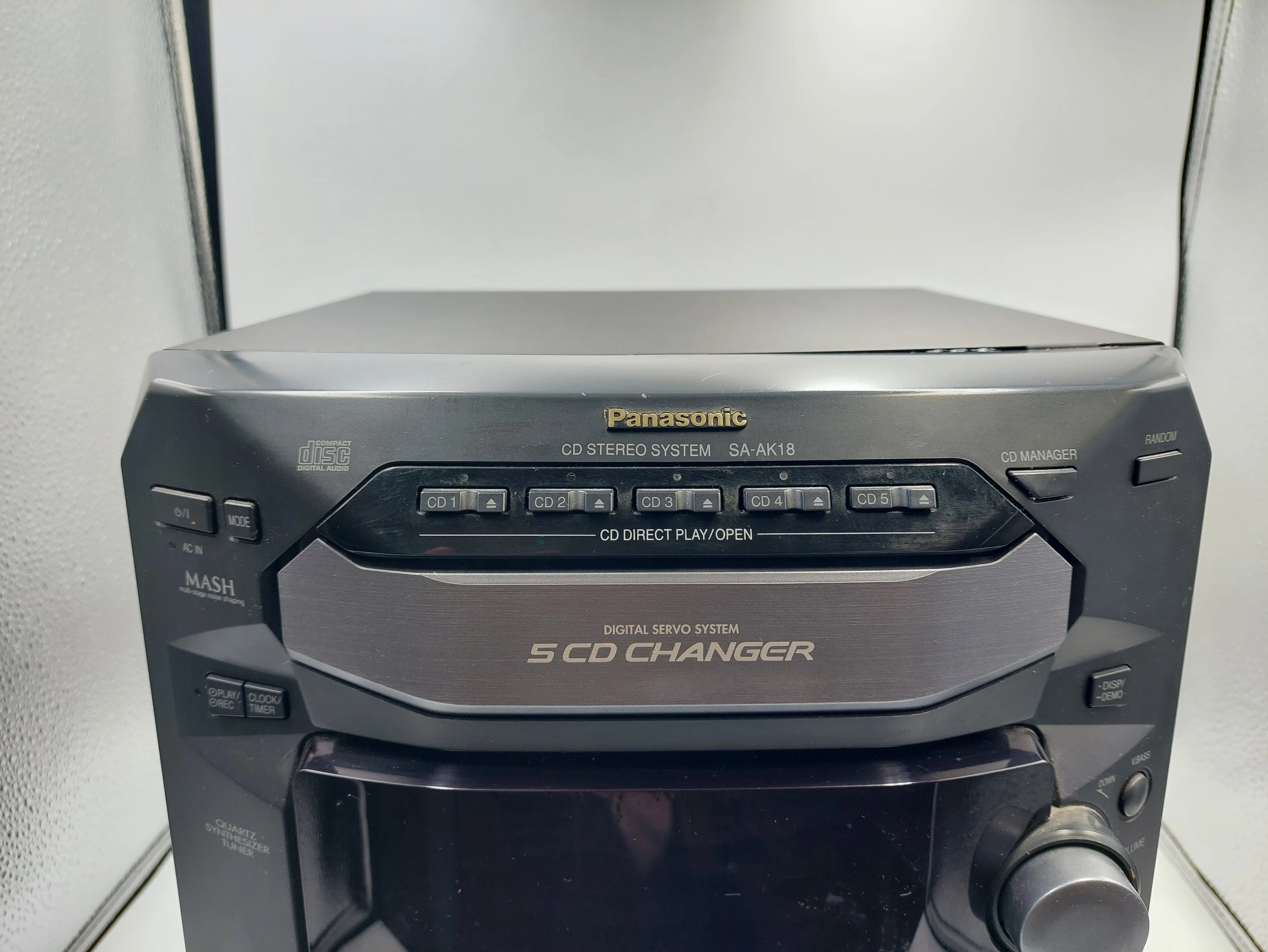 MINIWIEŻA STEREO PANASONIC SA-AK18 Z GŁOŚNIKAMI | Wieże stereo ...