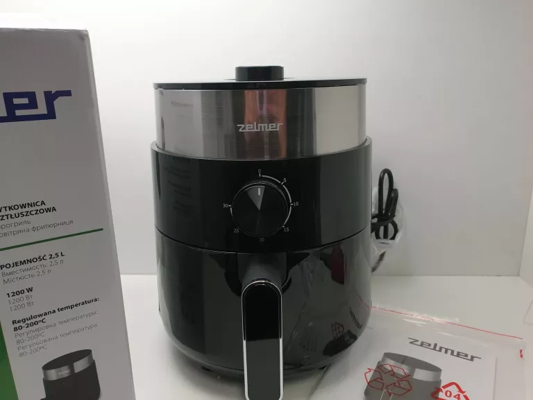 FRYTKOWNICA AIR FRYER ZELMER ZAF2500 1200W KOMPLE