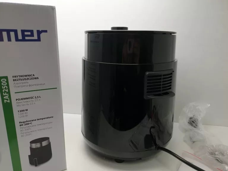 FRYTKOWNICA AIR FRYER ZELMER ZAF2500 1200W KOMPLE