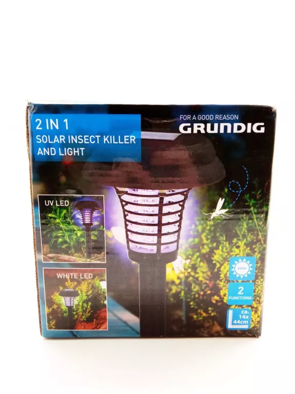 LAMPA SOLARNA WBIJANA GRUNDIG CZARNY 42 CM 1 SZT