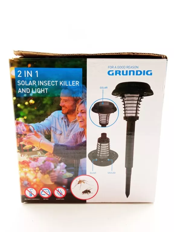 LAMPA SOLARNA WBIJANA GRUNDIG CZARNY 42 CM 1 SZT