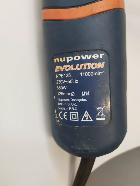 SZLIFIERKA KĄTOWA NUPOWER NPE125