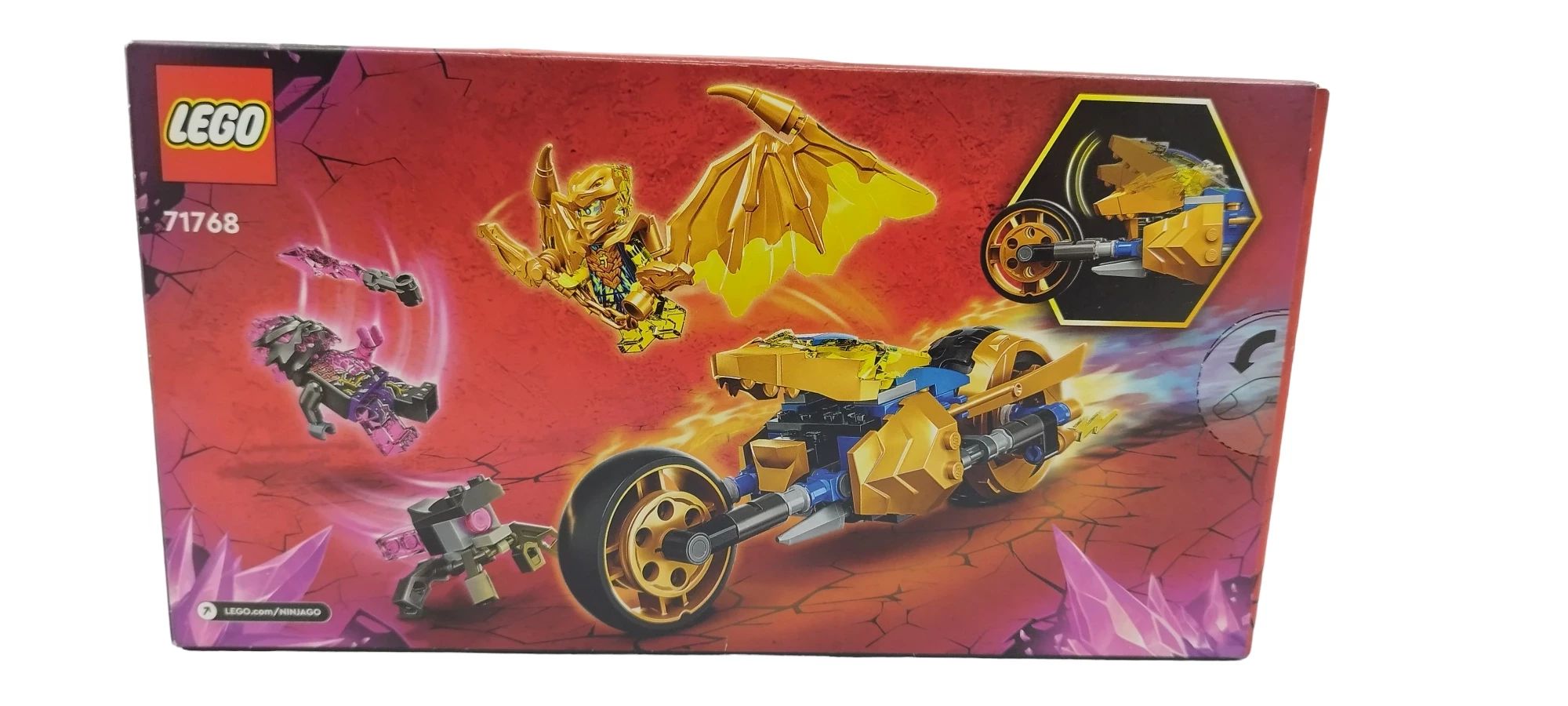 lego-ninjago-zloty-smoczy-motocykl-jaya-71768-stan-powystawowy