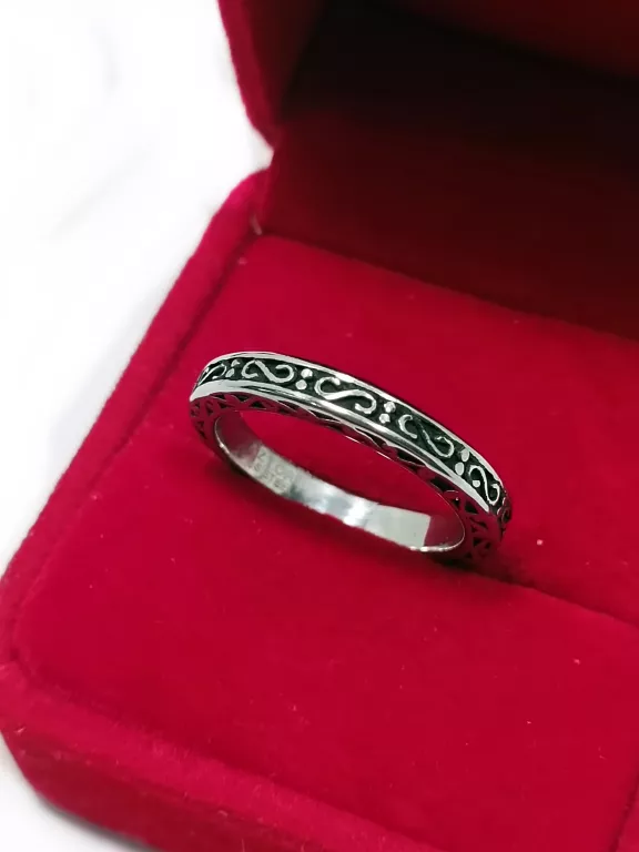 OBRĄCZKA SYGNET MOTOCYKLOWY STAL 316L ROZ. 28