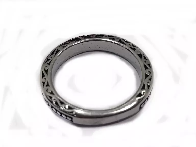 OBRĄCZKA SYGNET MOTOCYKLOWY STAL 316L ROZ. 28