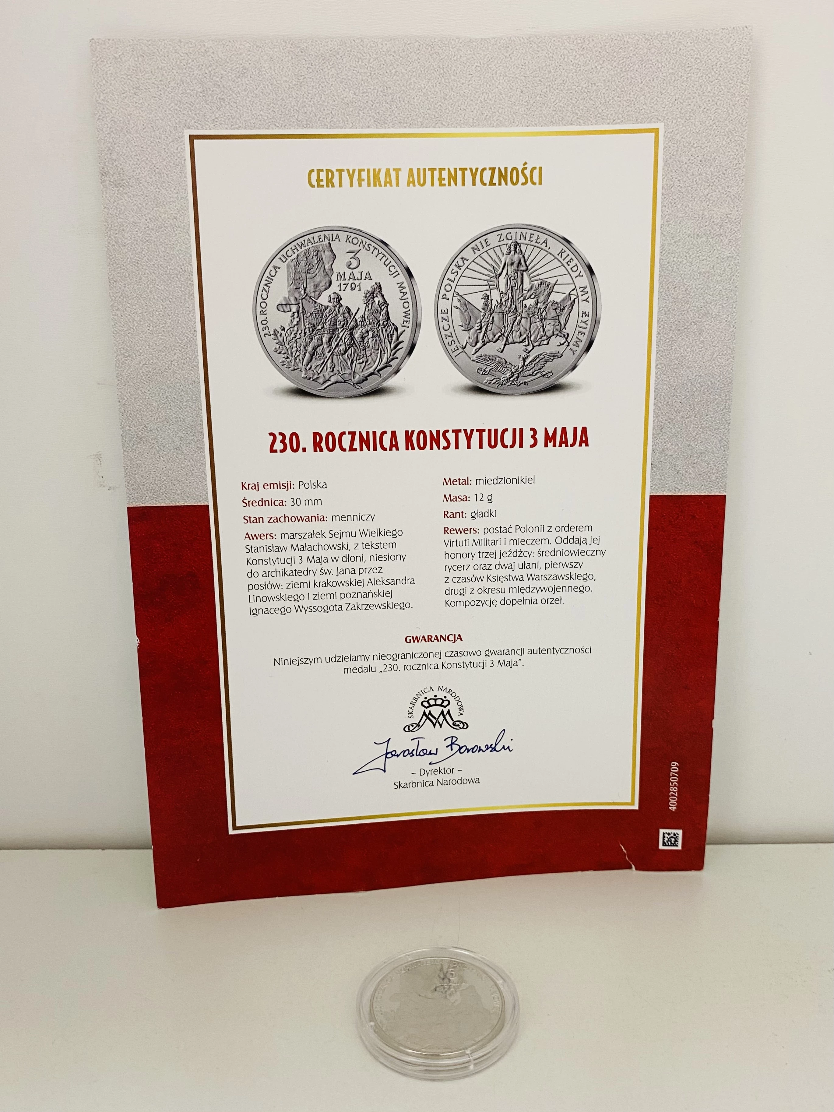 moneta-230-rocznica-konstytucji-3-maja-certyf-senatorska-38-legnica
