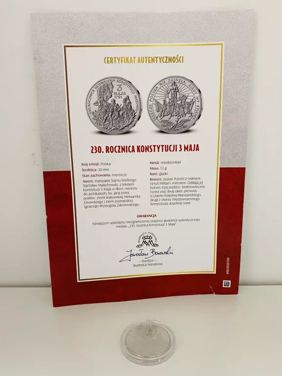 moneta-230-rocznica-konstytucji-3-maja-certyf-senatorska-38-legnica