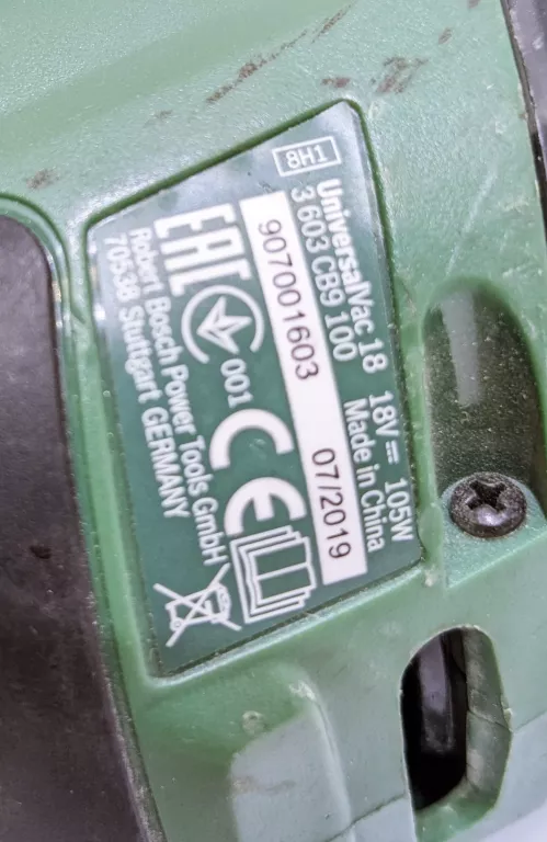 BOSCH ODKURZACZ AKUMULATOROWY UNIVERSALVAC 18