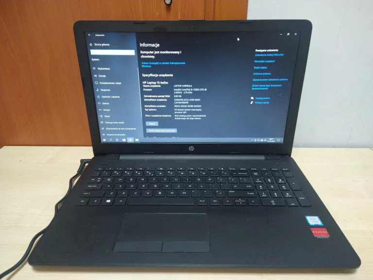LAPTOP HP 15-BS027NW