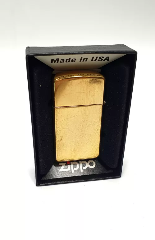 ZAPALNICZKA ZIPPO SOLID BRASS Z GRAWEREM+PUDEŁKO