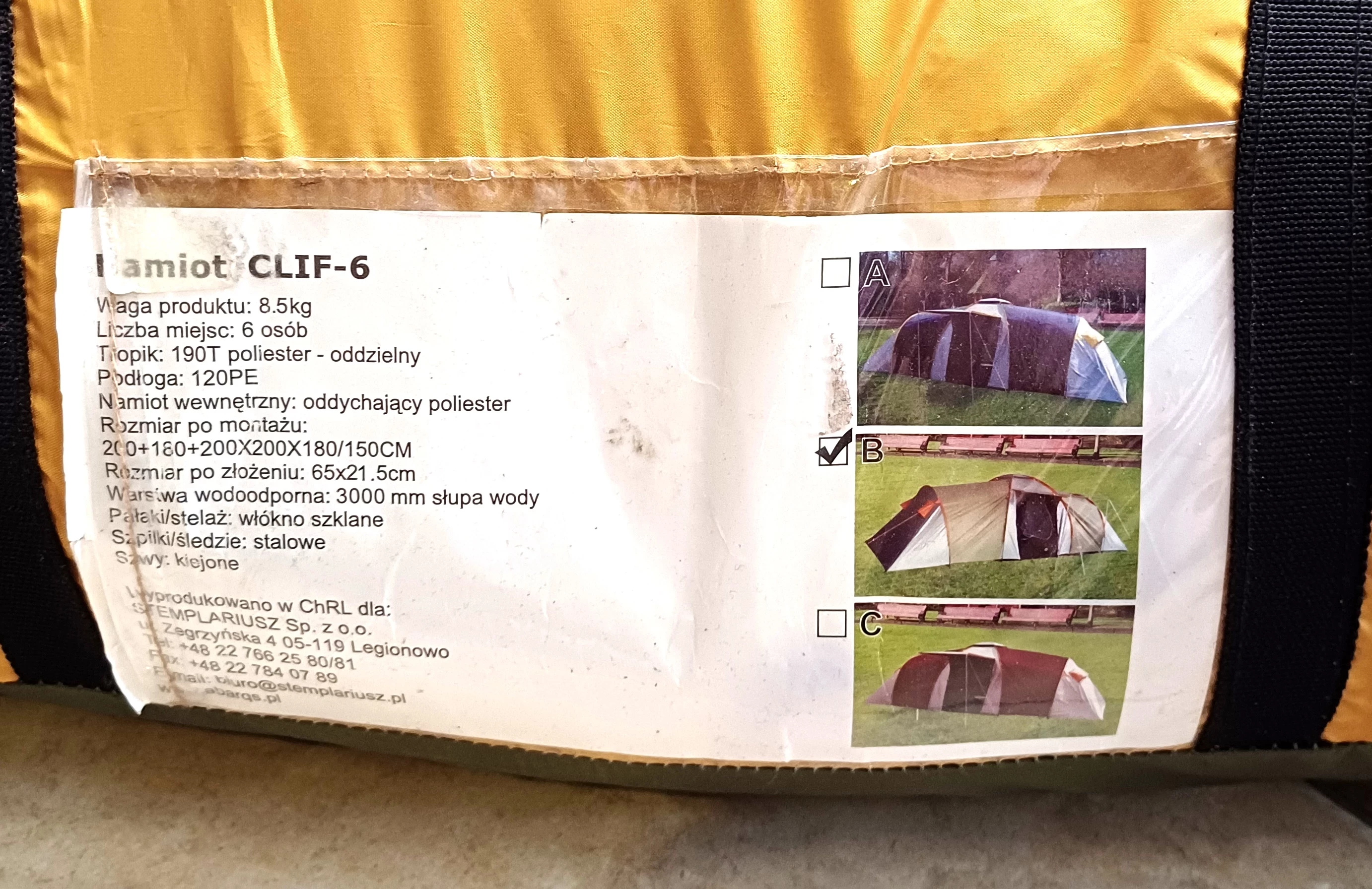 namiot-6-os-visavis-abarqs-clif-6-3000mm-2-komory-stan-uzywany