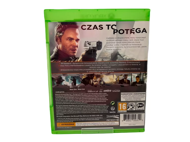 GRA NA XBOX ONE QUANTUM BREAK