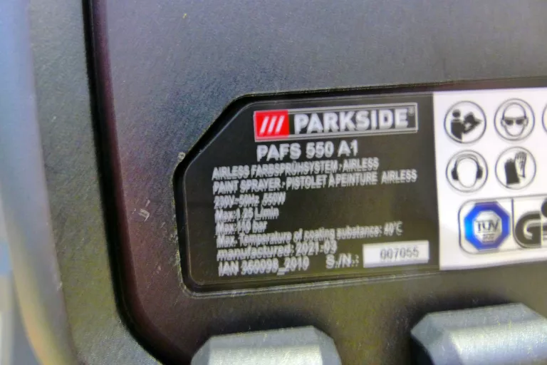 PARKSIDE AGREGAT PAFS 550 A1 550 W 110 BAR | Agregaty malarskie