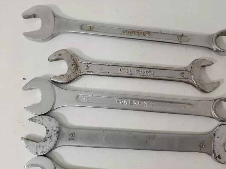 KLUCZE PŁASKO OCZKOWE POWERFIX 12 SZT.