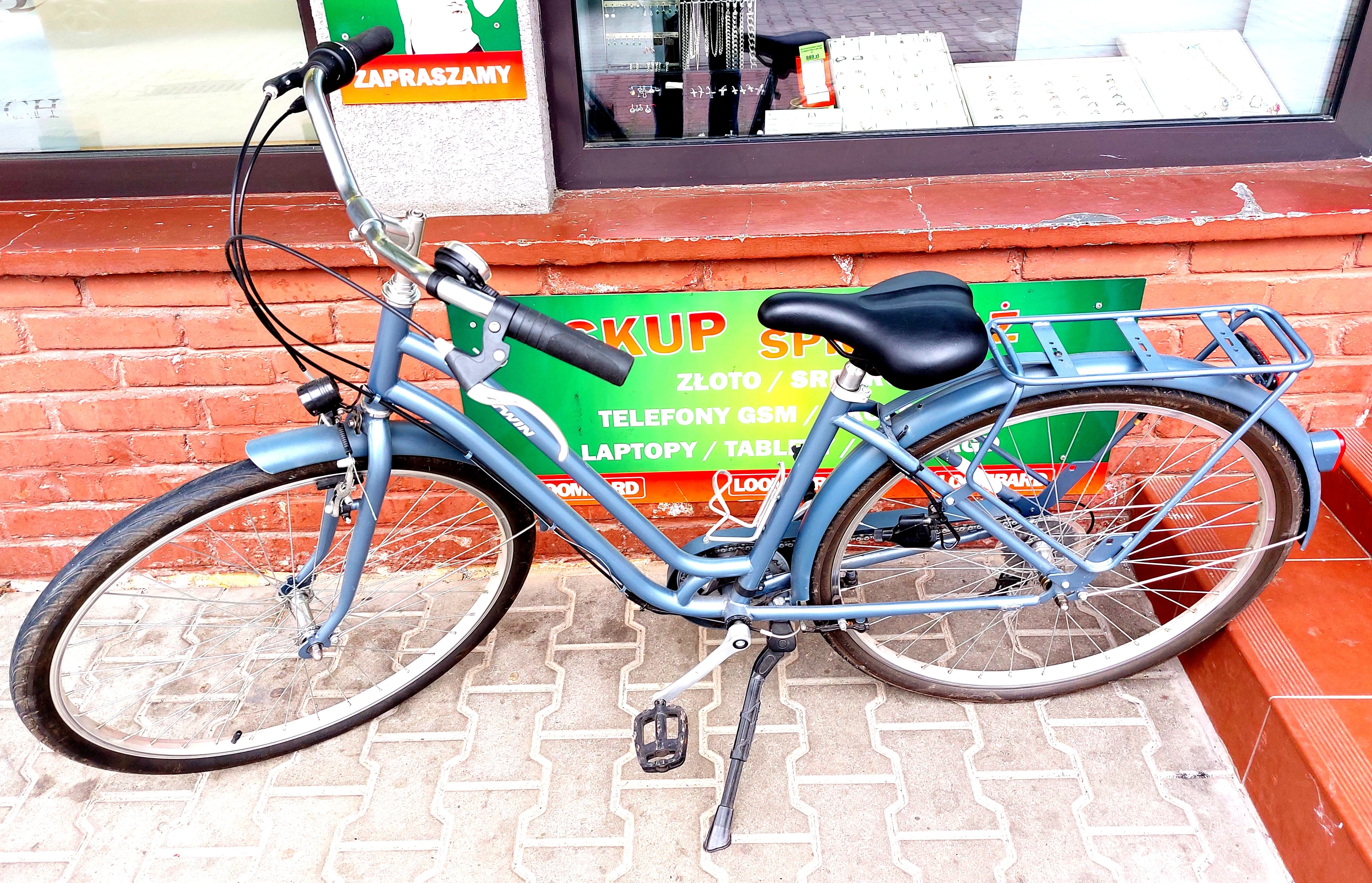 rower-miejski-elops-120-niska-rama-btwin-holender-stan-uzywany