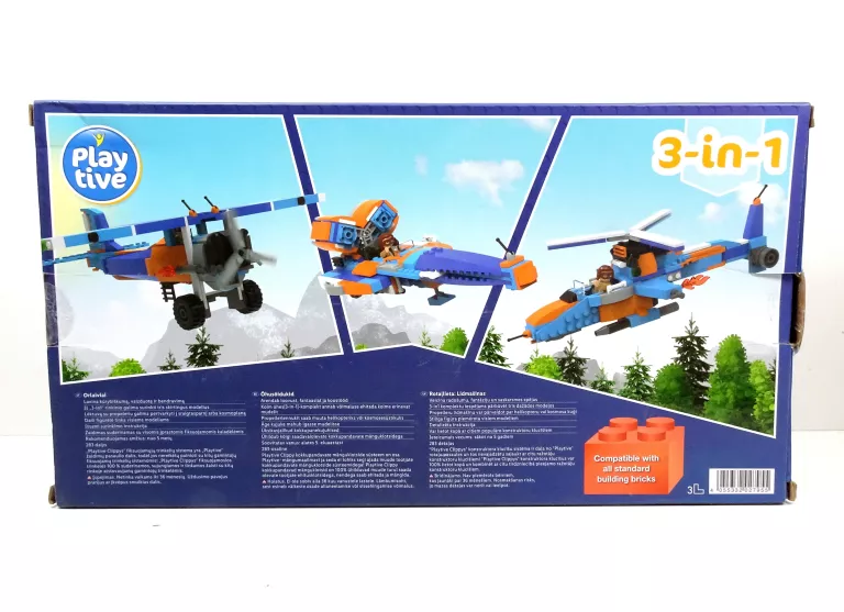 PLAYTIVE ZESTAW KLOCKÓW KONSTRUKCYJNYCH 3W1