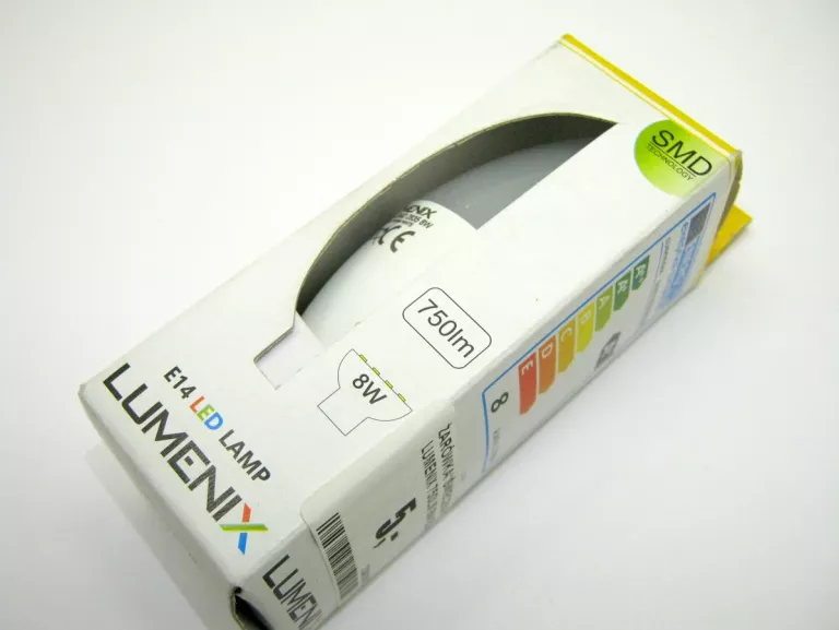 ŻARÓWKA ŚWIECZKA LUMENIX 750LM 8W E14 WARM WHITE