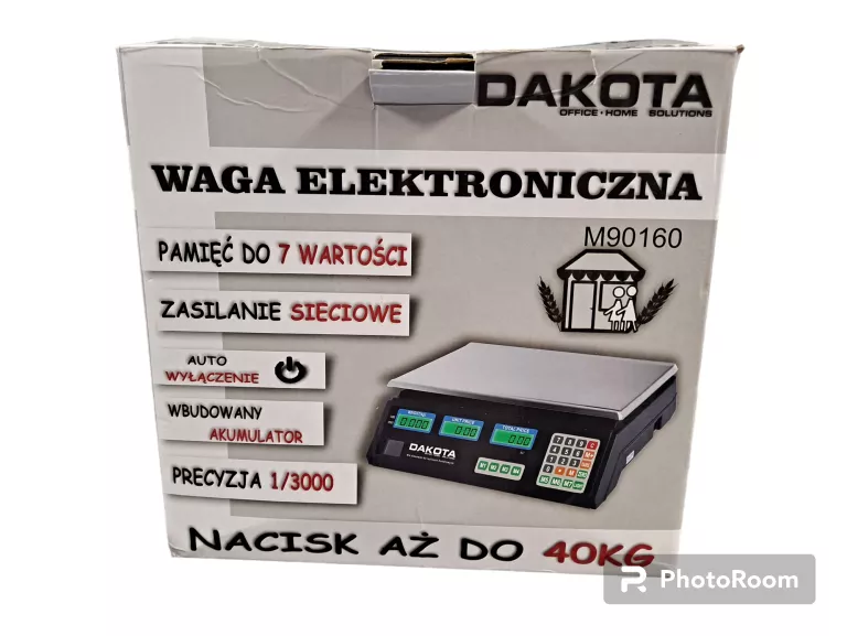 ELEKTRONICZNA WAGA SKLEPOWA LCD KALKULACYJNA 40 K
