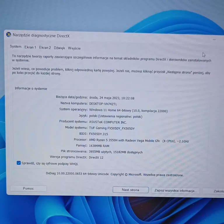 laptop-asus-sus-tuf-gaming-fx505-stan-uzywany