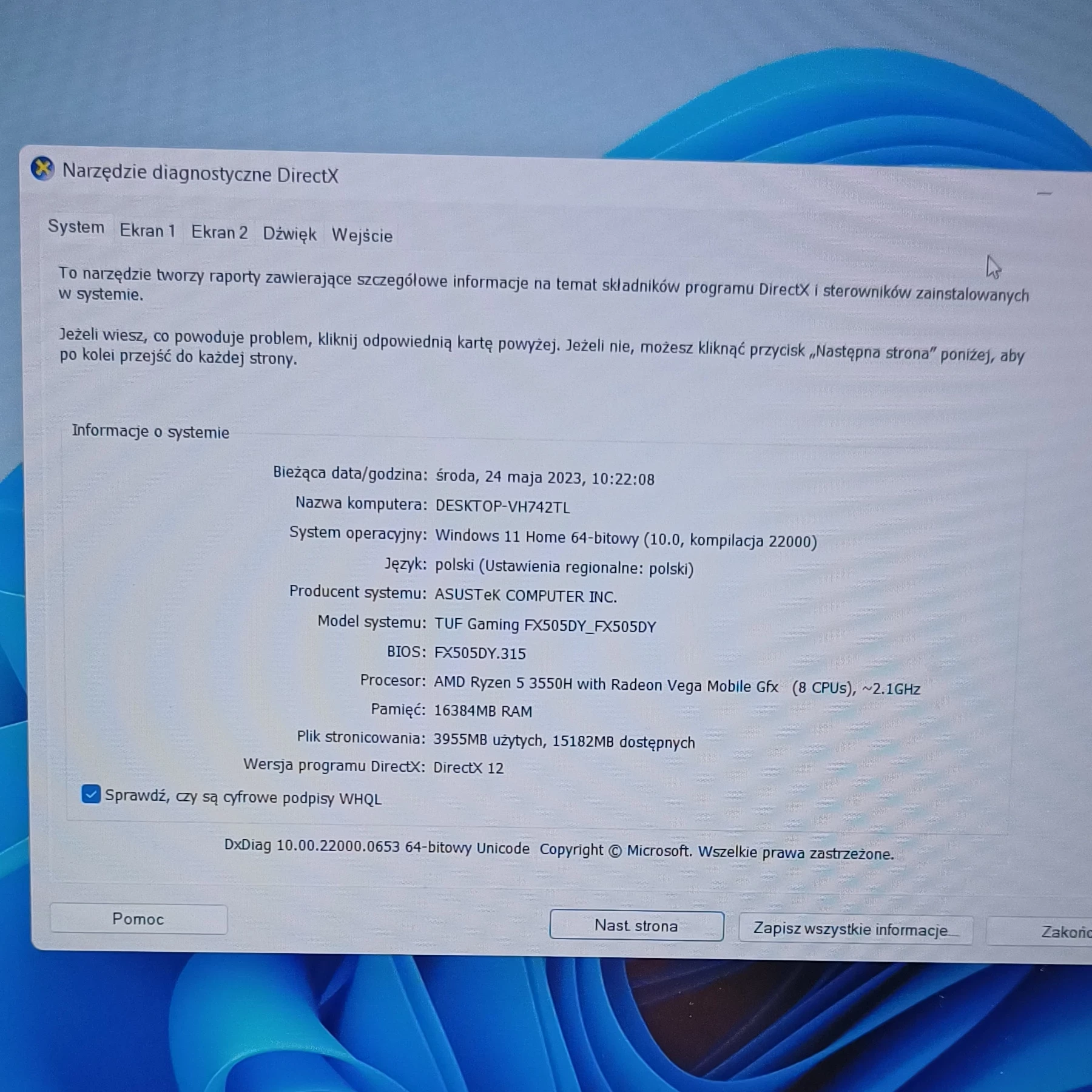 laptop-asus-sus-tuf-gaming-fx505-stan-uzywany