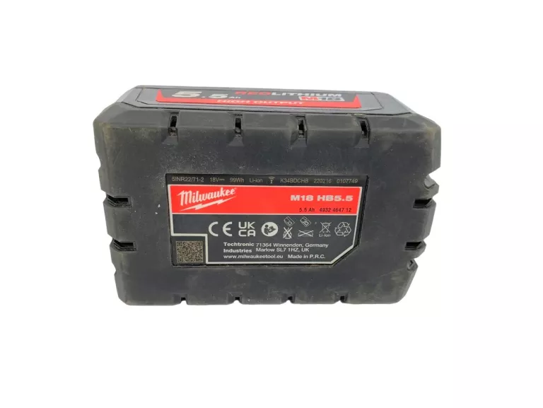 AKUMULATOR BATERIA MILWAUKEE 18V 5,5 AH M18 HB5.5