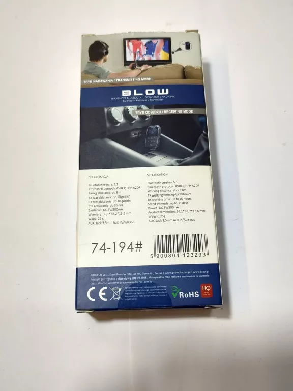 TRANSMITER BLUETOOTH BLOW 74-194 KPL