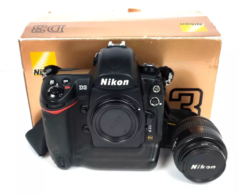 ZESTAW NIKON D3 BODY + OBIEKTYW PEŁEN ZESTAW