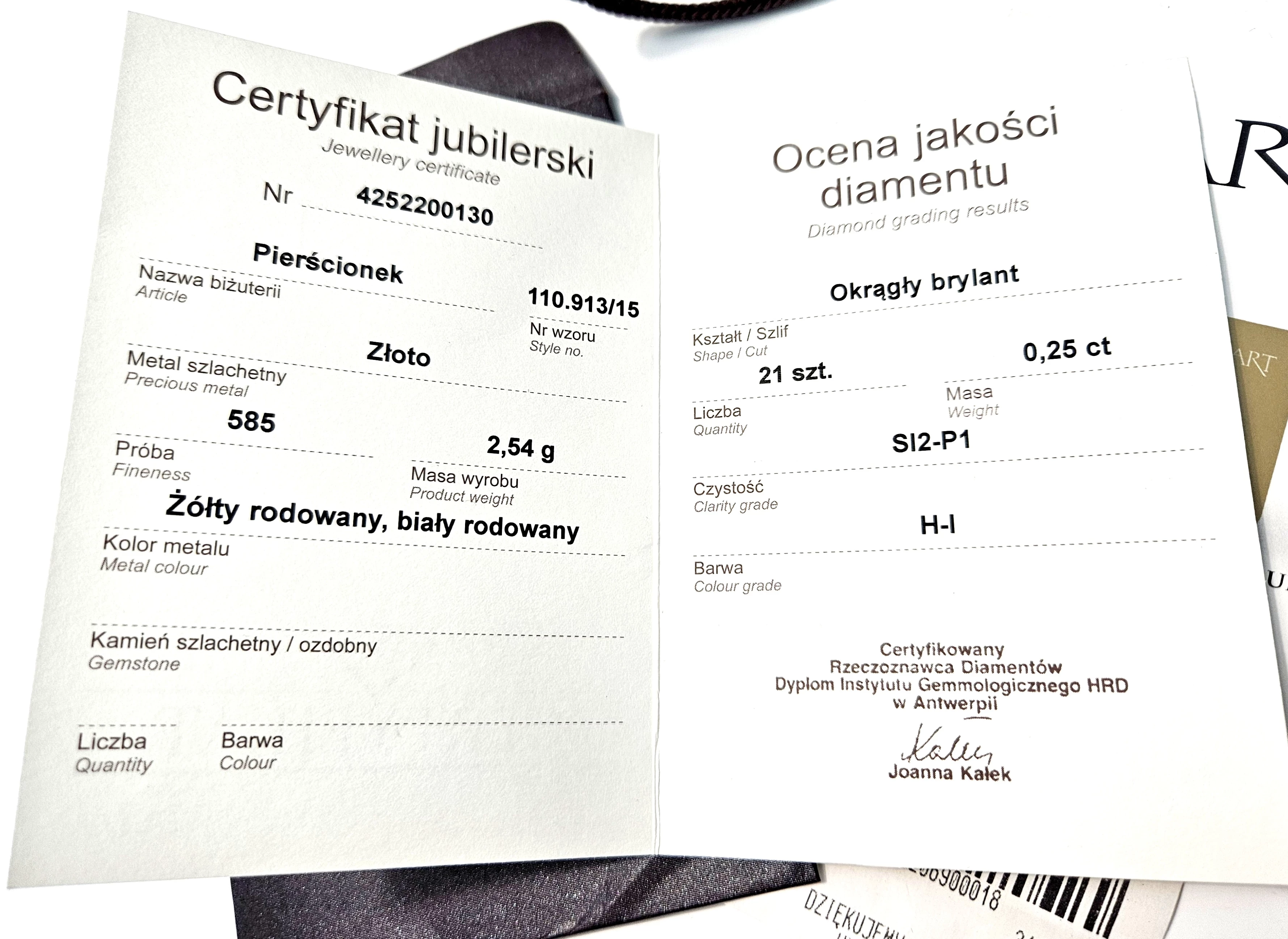 zloty-pierscionek-apart-254g-21szt-brylant-ean-gtin-4364470030704