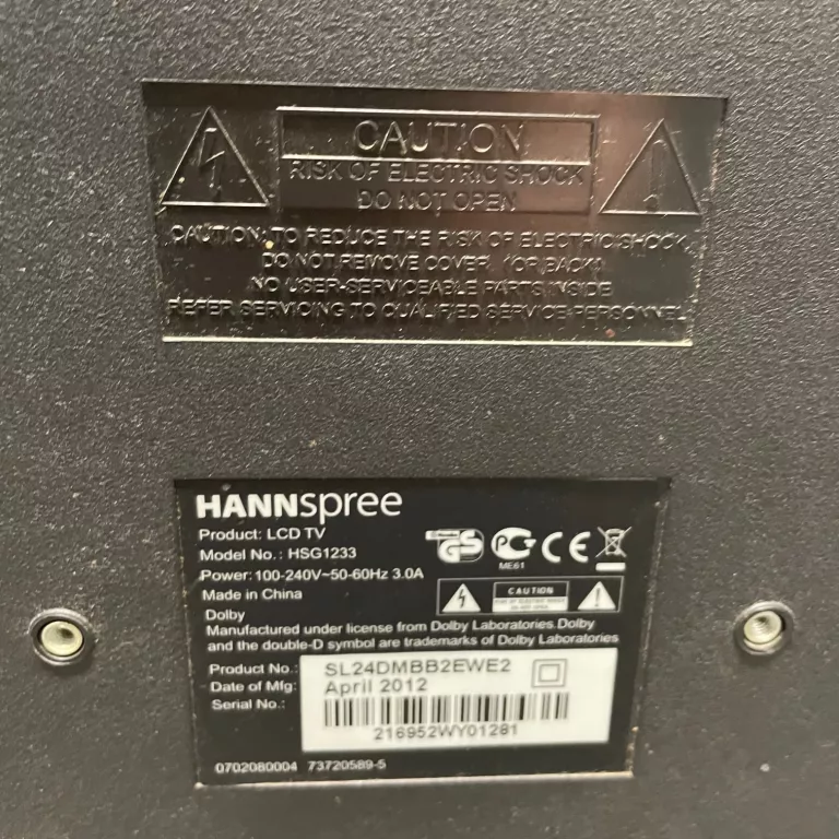 TELEWIZOR Z MONITOREM HANNSPREE HSG1233 23"