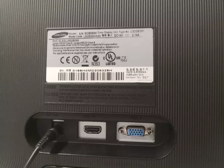 MONITOR SAMSUNG S22B350