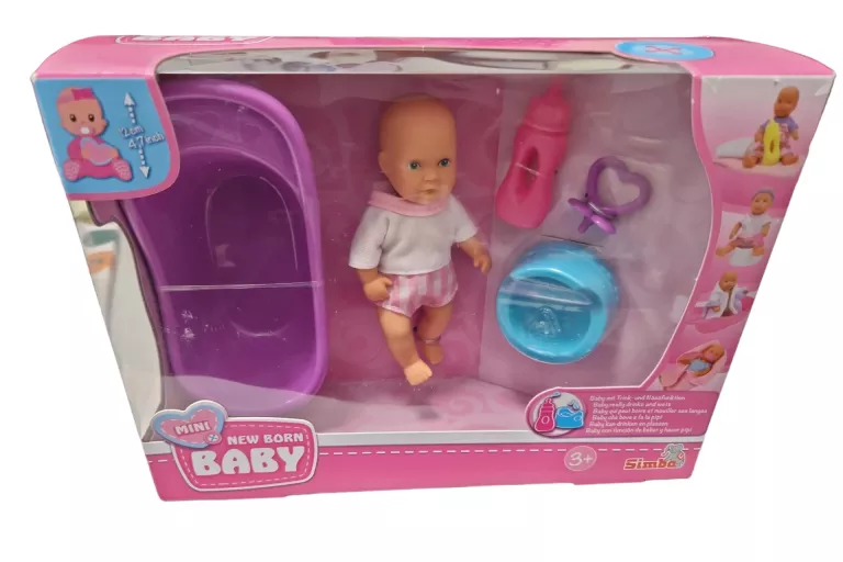 LALKA NIEMOWLĘ NEW BORN BABY SIMBA + WANIENKA