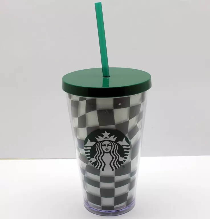 STARBUCKS KUBEK ZIELONA SZACHOWNICA 437ML
