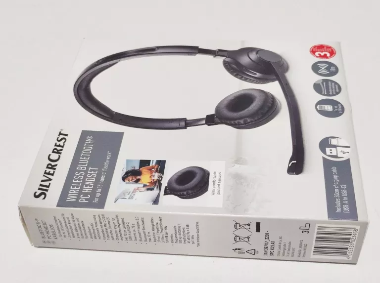 SILVERCREST ZESTAW SŁUCHAWKOWY BLUETOOTH HG09472