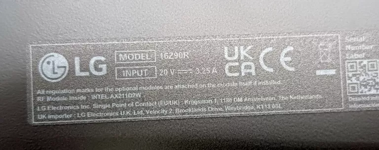 LAPTOP LG GRAM 16Z90R - G.AA55Y I5