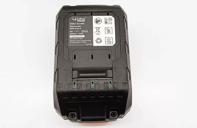AKUMULATOR LI-ION CEDRUS 20 V 6 AH