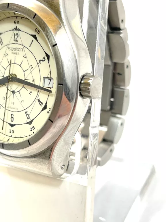 ZEGAREK AUTOMATYCZNY SWATCH BRANSOLETA BIAŁA TARC