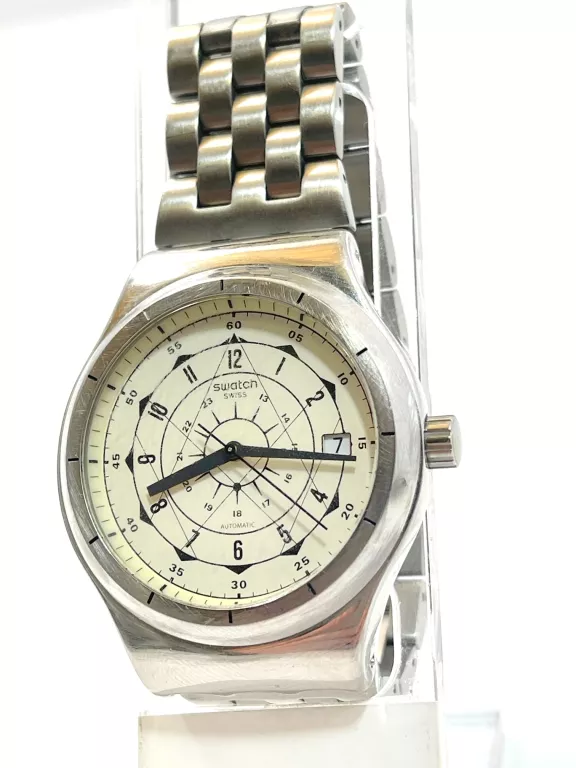 ZEGAREK AUTOMATYCZNY SWATCH BRANSOLETA BIAŁA TARC
