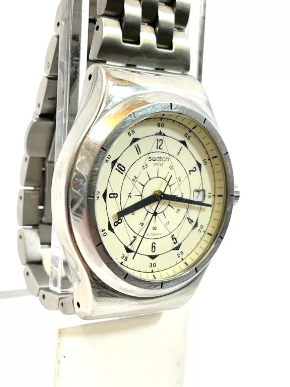ZEGAREK AUTOMATYCZNY SWATCH BRANSOLETA BIAŁA TARC