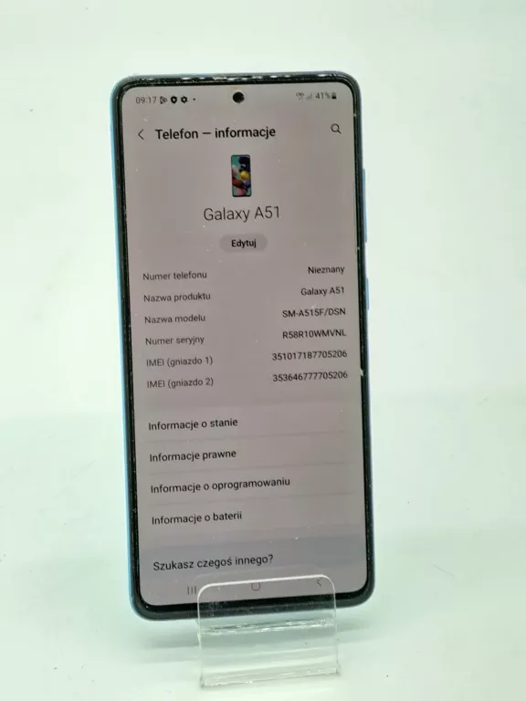 SAMSUNG GALAXY A51 4 GB / 128 GB -DUAL SIM