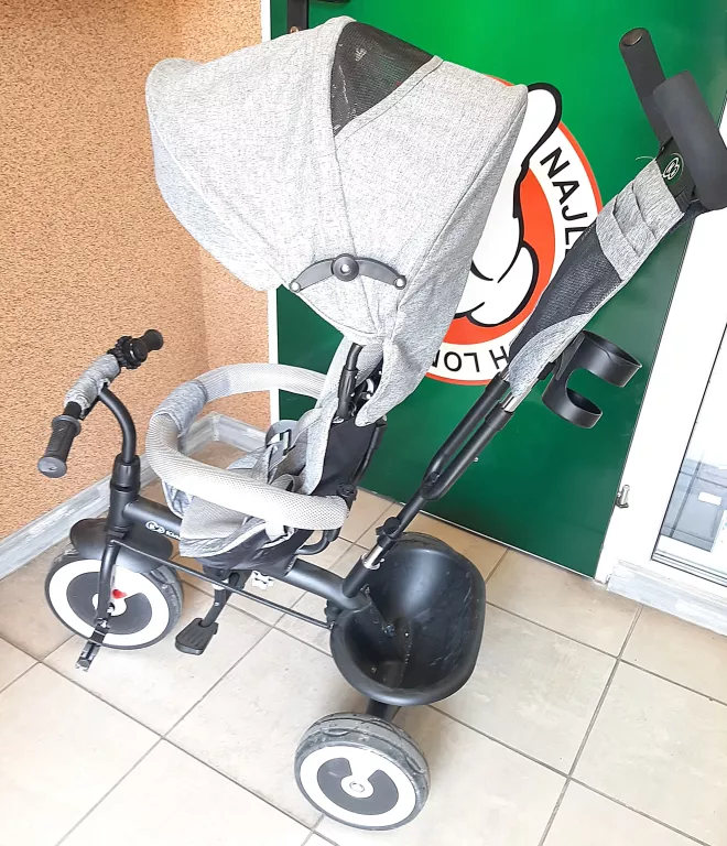 ROWEREK TRÓJKOŁOWY KINDERKRAFT ASTON SZARY