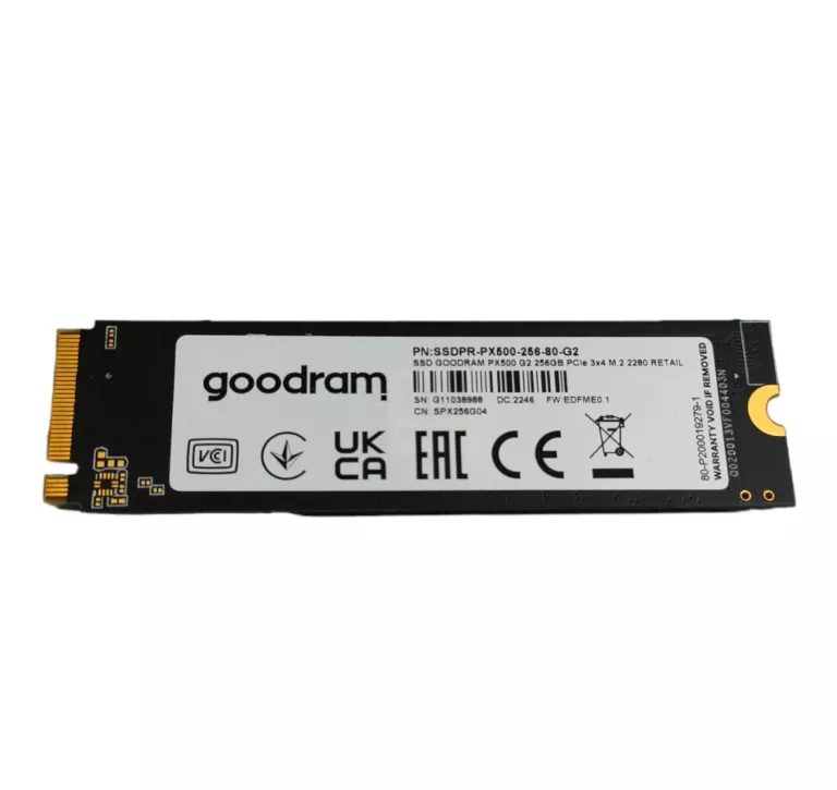 Goodram PX500 NVME PCIE GEN 3 X4 SSD 256 Gb 