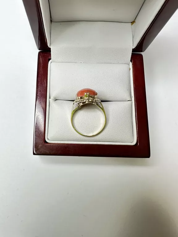 piekny-zloty-pierscionek-z-koralem-585-335-rodzaj-wyrob-jubilerski