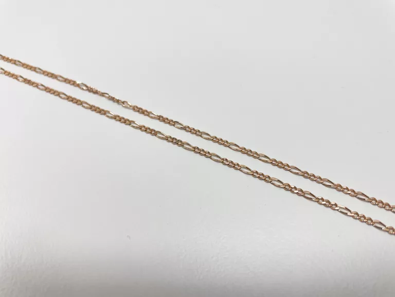 ZŁOTY ŁAŃCUSZEK PRÓBA 585 14K 3,41 GR SPLOT FIGARO 50 CM