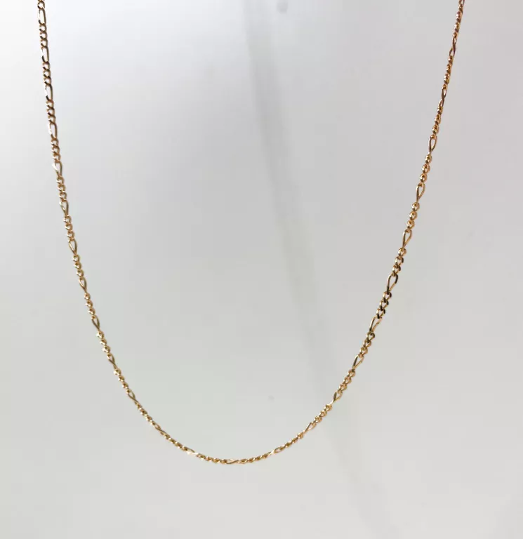 ZŁOTY ŁAŃCUSZEK PRÓBA 585 14K 3,41 GR SPLOT FIGARO 50 CM