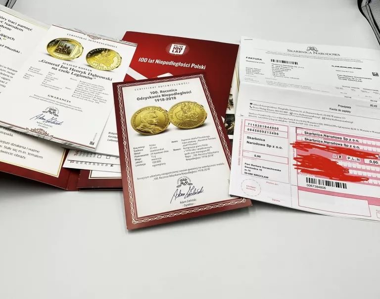 100 LAT POLSKIEJ NIEPODLEGŁOŚCI KOLEKCJA MEDALI