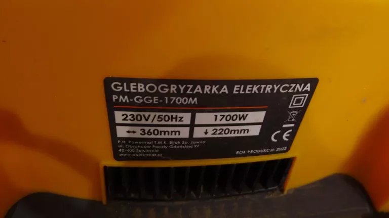GLEBOGRYZARKA POWERMAT PM-GGE-1700M 360/220MM