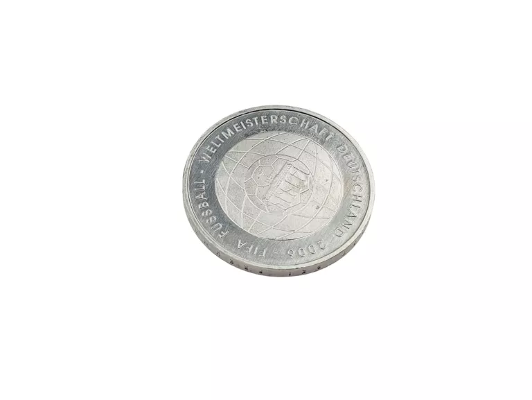 MONETA 10 EURO FIFA 2006 DEUTCHLAND 18G 925
