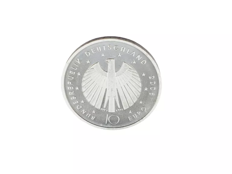 MONETA 10 EURO FIFA 2006 DEUTCHLAND 18G 925